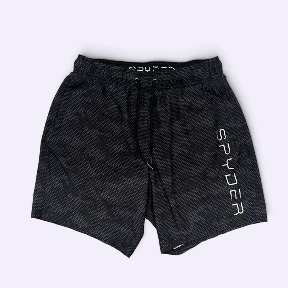 Spyder Men's Black Swim-briefs-shorts